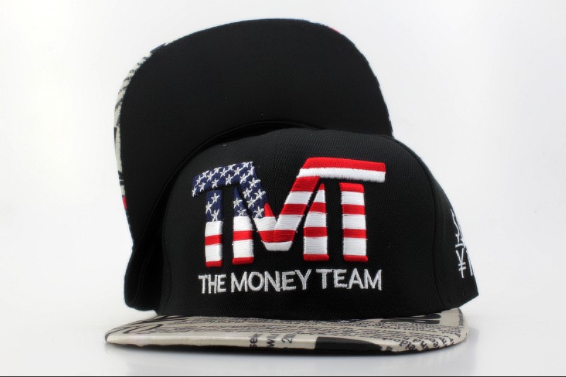 TMTThe Money Team Black Snapback Hat QH 1 0701